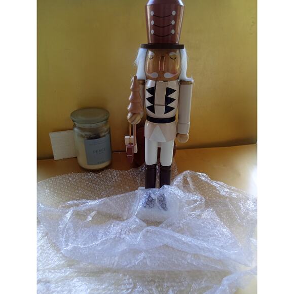 North Pole Trading Co Neutral 14" Nut Cracker - Picture 2 of 7